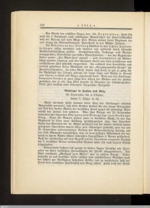 Ruhetage in Jaulny und Metz