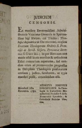 Judicium Censoris.