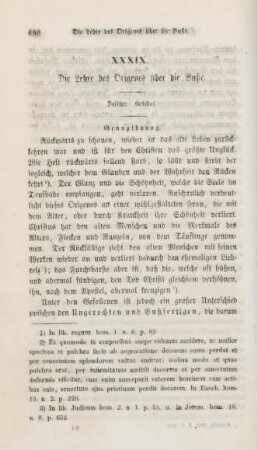 690-706 Die Lehre des Origenes über die Buße : dritter Artikel