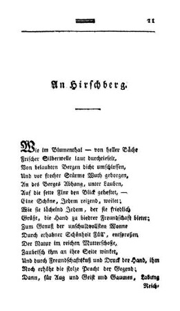 An Hirschberg.