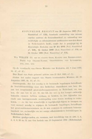Koninklijk besluit van 29 Augustus 1883 ...