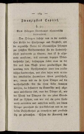 §. 51. Vom Dünger überhaupt theoretisch betrachtet.
