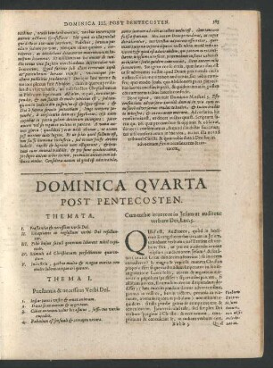 Dominica Quarta Post Pentecosten.