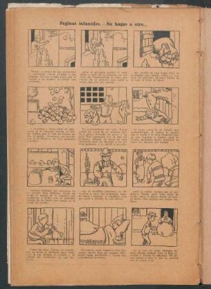 Páginas infantiles : No hagas a otro...