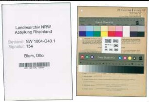 Entnazifizierung Otto Blum , geb. 03.08.1898 (Rechtsanwalt)