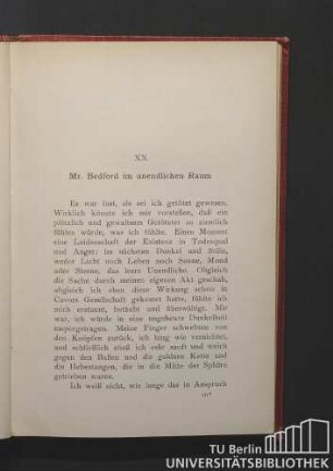 XX Mr. Bedford im unendlichen Raum