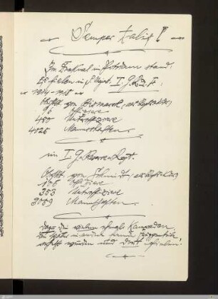 Handschriftliche Notiz