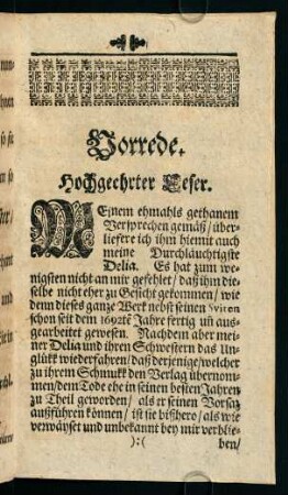 b1r-b8v, Vorrede. Hochgeehrter Leser