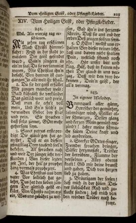 XIV. Vom Heiligen Geist, oder Pfiingst-Lieder. - XVIII. Am Fest Michaelis, oder von den heiligen Engeln.