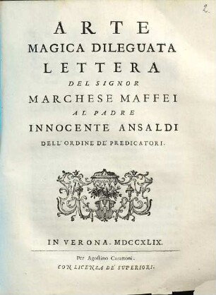 Arte Magica dileguata