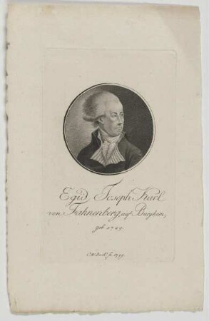 Bildnis des Egid Joseph Karl von Fahnenberg