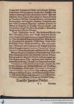 Teutsche Juristen Bücher.