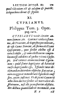 XI. Cyprianvs. Philippus Tom. 3. Oper. pag. 1062.