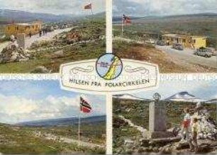 Ansichten des Polarkreises in Norwegen