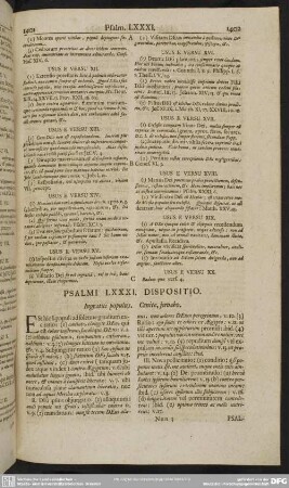 Psalmi LXXXI. Dispositio. Ingratus populus. Canite, juvabo