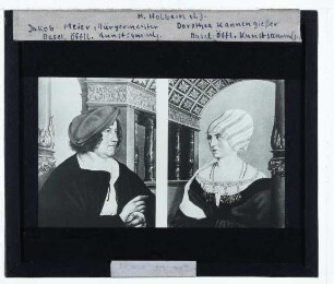 Holbein d. J., Doppelbildnis von Jakob Meyer zum Hasen und seiner Frau Dorothea Kannengießer (Basel KM Inv. 312)
