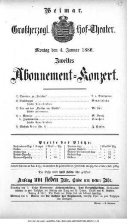 Abonnement=Konzert