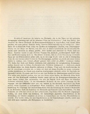 Die Erforschung der Schwere durch Galilei, Huygens, Newton als Grundlage der rationellen Kinematik und Dynamik