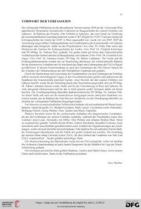 Vorwort der Verfasserin