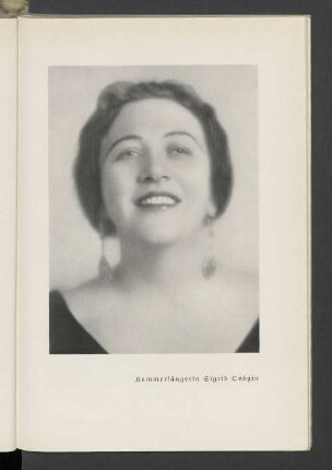 Kammersängerin Sigrid Onégin