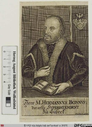 Bildnis Hermann Bonnus (eig. van Bunne)