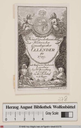Titelblatt zum Lauenburger genealogischen Calender für 1789