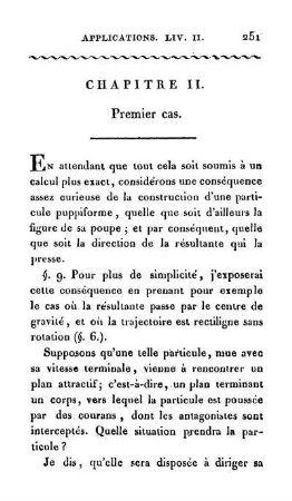 Chapitre II. Premier cas.