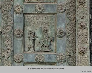 Bronzetür des Westportals : Flucht nach Ägypten