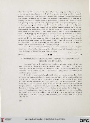 2.Ser. 5.1912: De schilderkunst in de Nederlandsche monumenten van Geschiedenis en Kunst
