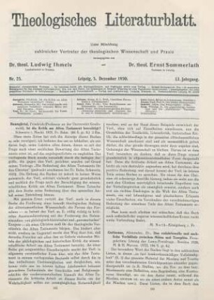 385-386 [Rezension] Baumgärtel, Friedrich, Ist die Kritik am Alten Testament berechtigt?