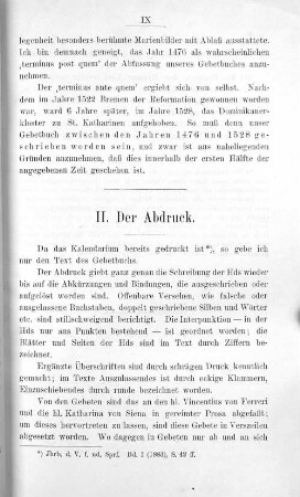 II. Der Abdruck.