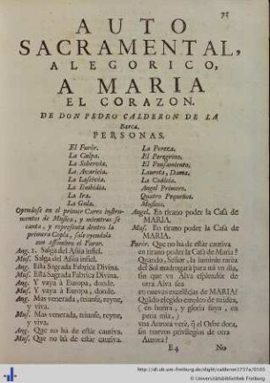 A Maria el Corazon.