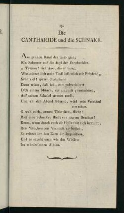 171-198, Die Cantharide und die Schnake - Gessner