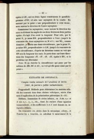 Extraits de journaux.