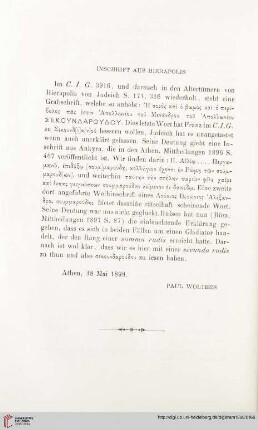 23: Inschrift aus Hierapolis