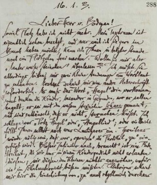 Brief an Johann Franz Emanuel August Heinrich von Bodman