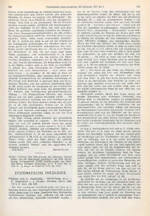 369-371 [Rezension] Robinson, John A. T., Fragwürdig - glaubwürdig