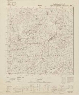 2947 Gollin, Topographische Karte 1:25000 (4cm - Karte)