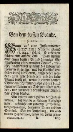 Von dem heissen Brande