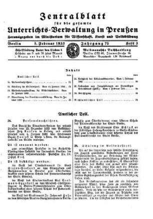 Schulung im Geländesport : [Amtlicher Teil]