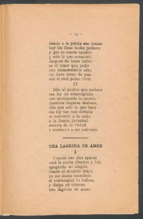 Una lágrima de amor