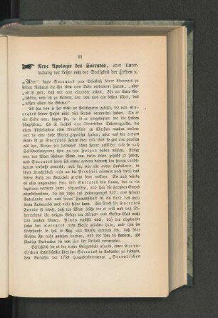 Neue Apologie des Socrates,