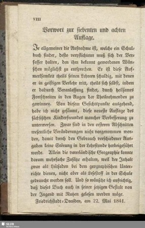 Vorwort zur siebenten und achten Auflage