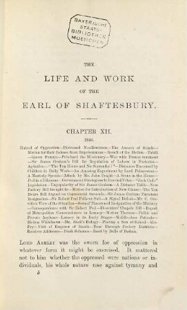 The life and work of the seventh Earl of Shaftesbury : By Edwin Hodder. With portraits. (Anthony Ashley Cooper, 7th Earl of Shaftersbury.), 2
