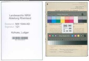 Entnazifizierung Ludger Kohues , geb. 13.04.1899 (Landwirtschaftsbeamter)