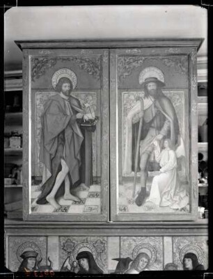 St. Annakapelle; Flügelaltar nach der Restaurierung, innen und aussen