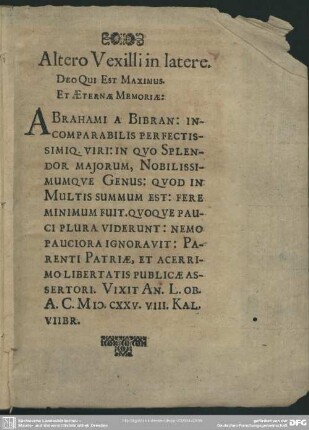 Altero Vexilli in latere