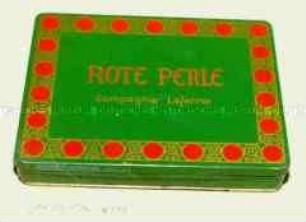 Blechdose für 50 Stück Zigaretten "ROTE PERLE Compagnie Laferme"