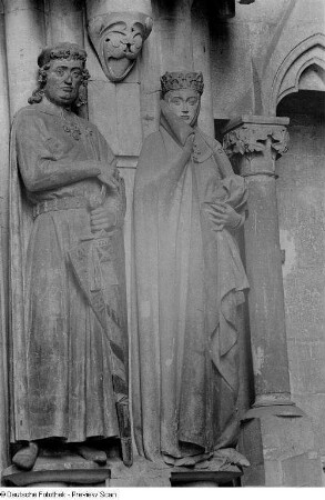 Stifterfiguren Ekkehard II. und Uta von Ballenstedt