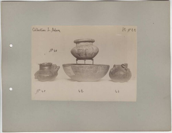 "Antiquities from San Salvador. Collection L. Adam."